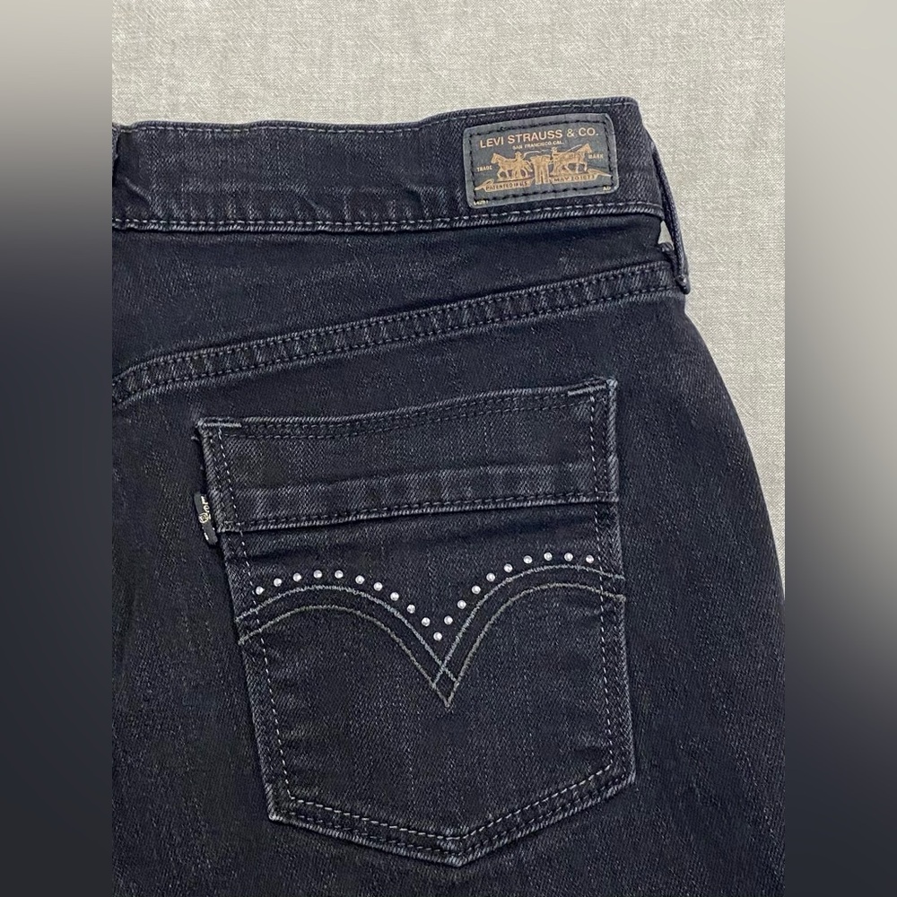 Levi's, 515 Women's Straight Bootcut Denim Jeans, Mid Rise, Size 8 Black - Picture 10 of 11